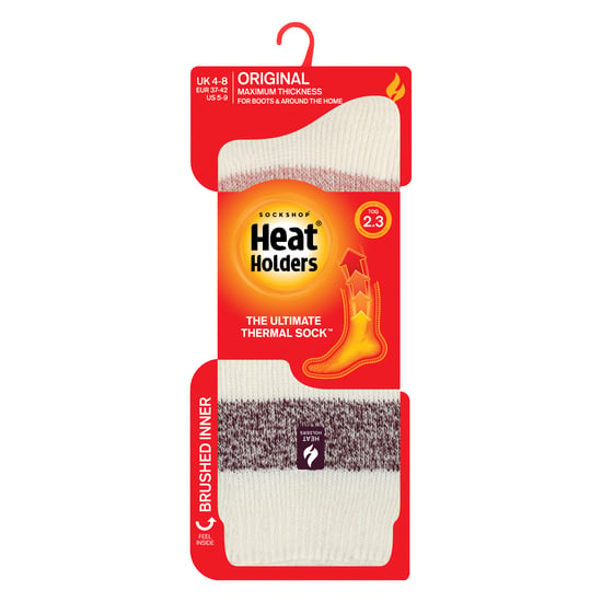 Damen Thermosocken mit breitem Streifenmuster für den Winter - Image 2