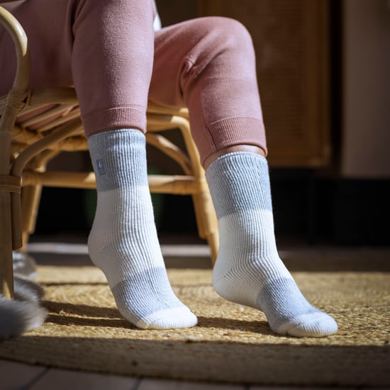 Damen Thermosocken mit breitem Streifenmuster für den Winter - Image 4