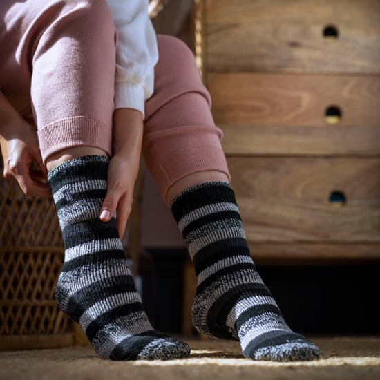 Damen Thermosocken mit breitem Streifenmuster für den Winter - Image 5