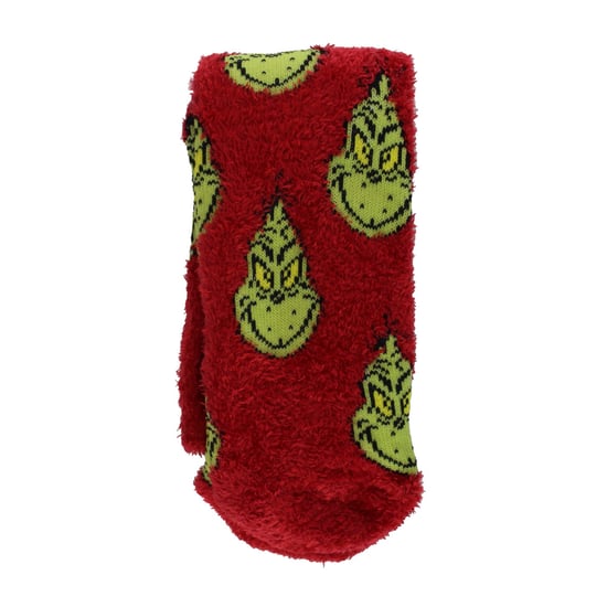 Damen Novelty Grinch Socken | Lustige rote Grinch Weihnachtsstrümpfe - Image 2