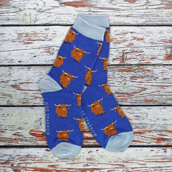 Damen Highland-Rinder Socken | Lustige Damenbambus-Socken Geschenkideen für Rinderliebhaber - Image 4
