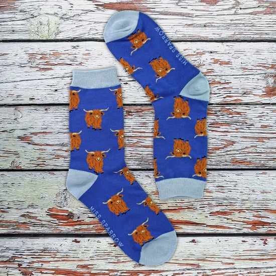 Damen Highland-Rinder Socken | Lustige Damenbambus-Socken Geschenkideen für Rinderliebhaber - Image 5