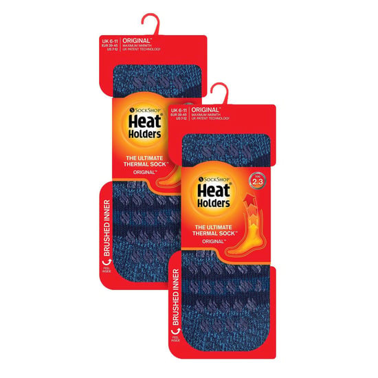 Heat Holders 2 Paar Herren Winter- und Haussocken mit Schaft - Marineblau - Image 2