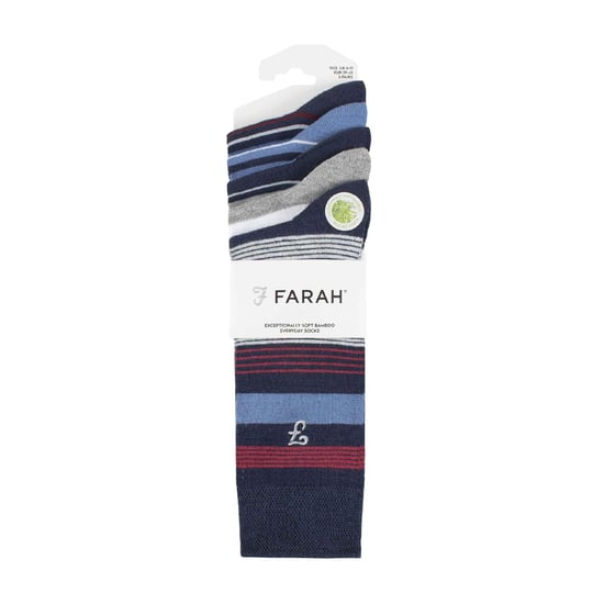 5er-Pack Herren Socken aus Bambus mit bunten Streifenmuster - Image 2