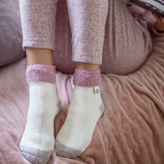Damen Rippstrick-Bündchen Thermo-Bett-Socken zum Entspannen - Image 3