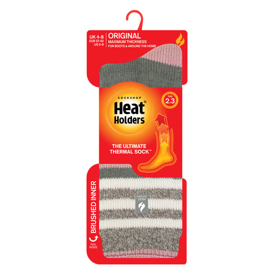 Damen Winter Thermosocken mit abwechslungsreichem Streifenmuster für den Winter - Image 2