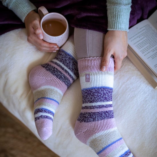 Damen Winter Thermosocken mit abwechslungsreichem Streifenmuster für den Winter - Image 4
