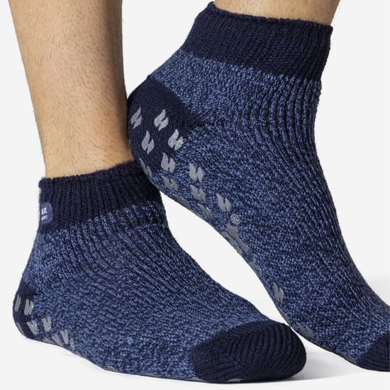 Herren 2.3 TOG Rutschfeste Low Cut Ankle Thermal Slipper Socken mit Griffen - Image 4