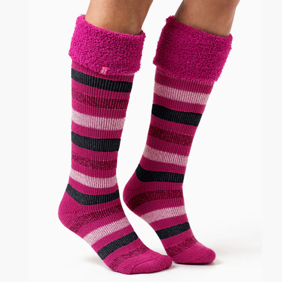 Damen Langschafts-Socken mit Thermofunktion und mehrfarbigem Streifenmuster - Image 3