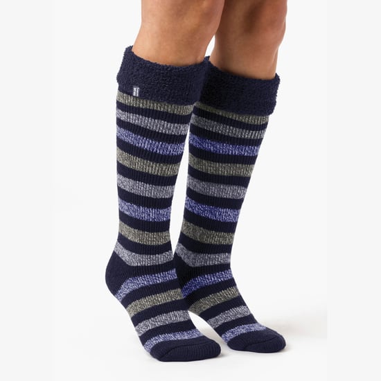 Damen Langschafts-Socken mit Thermofunktion und mehrfarbigem Streifenmuster - Image 5