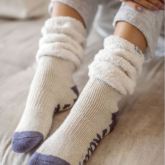 Damen Flauschige Schlupfoberteile Rutschfeste Thermo-Bett-Socken - Image 3