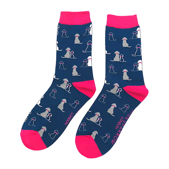 1 Pack Damen-Socken mit lustigem Hunde-Muster aus Bambus - Image 5