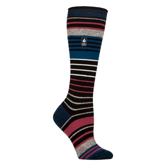 Damen Ultra Lite Dünne Thermo Winter Ski Socken mit Streifen - Image 1