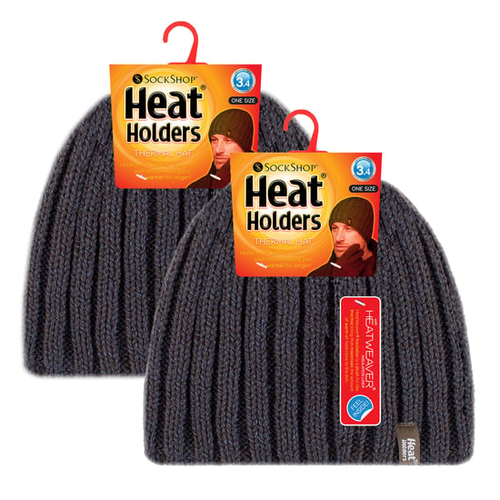 Männer Chunky Weicher Winter Rib Hat - 2er Pack - Image 2