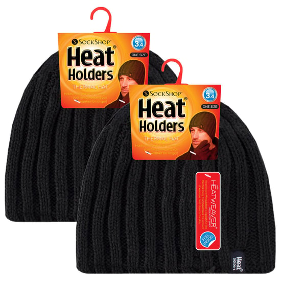 Herren Chunky Weicher Winter Ribbed Hut - 2er Pack - Image 2