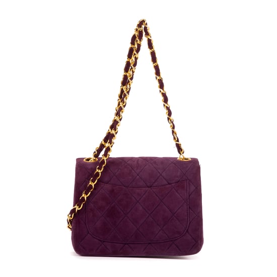 Rare Mini Suede Square Flap  Umhängetasche - Image 4