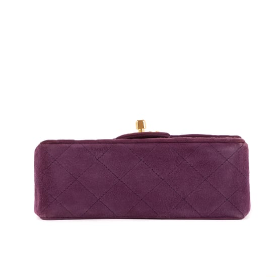 Rare Mini Suede Square Flap  Umhängetasche - Image 6