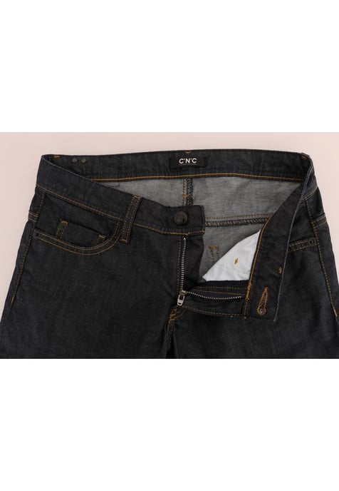 Costume National Damen Dunkelblaue Baumwoll-Jeans im Klassischen Schnitt - Image 4