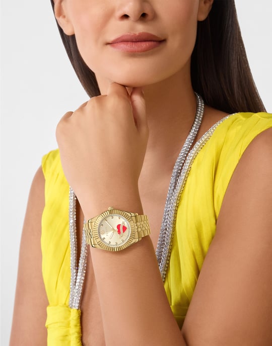 Philipp Plein Plein Valentine Damen Gold Uhr PW2BA0725 - Image 3