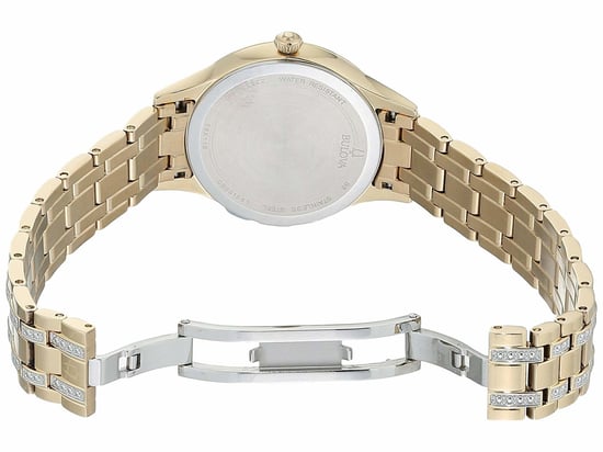 Bulova Crystal / Dress Gold Damen Armbanduhr 98X119 - Image 3
