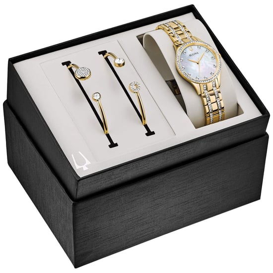 Bulova Crystal / Dress Gold Damen Armbanduhr 98X119 - Image 5