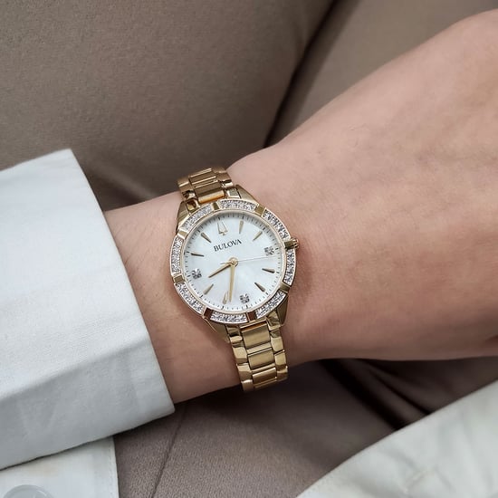 Bulova Sutton Gold Damen Armbanduhr 98R297 - Image 4