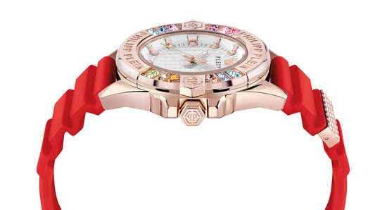 Philipp Plein Plein Majesty Rot Damen Armbanduhr PWOFA0325 - Image 2