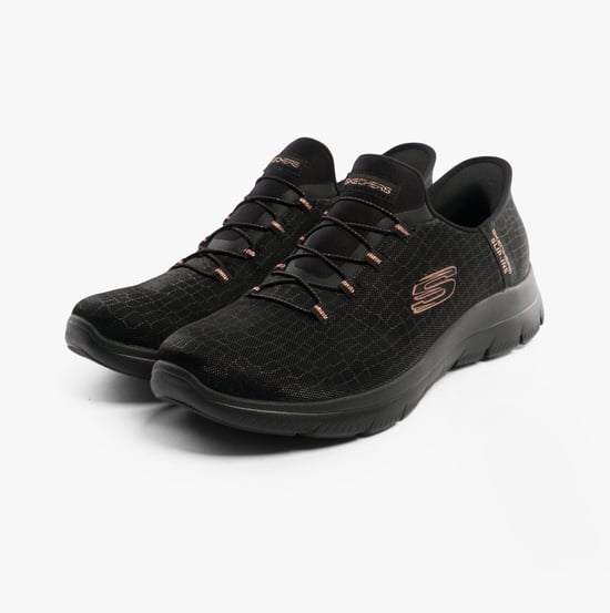 150128/BKGD SUMMITS-CLASSY NIGHT Damen Sneakers Schwarz/Gold - Image 2