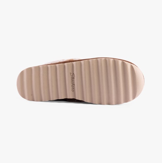 Skechers Cozy Up Polyester Damen Hausschuhe In Kastanienbraun - Image 3