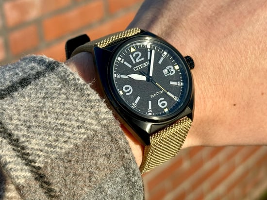 Citizen Herren Uhr Grün AW1575-08E - Image 3