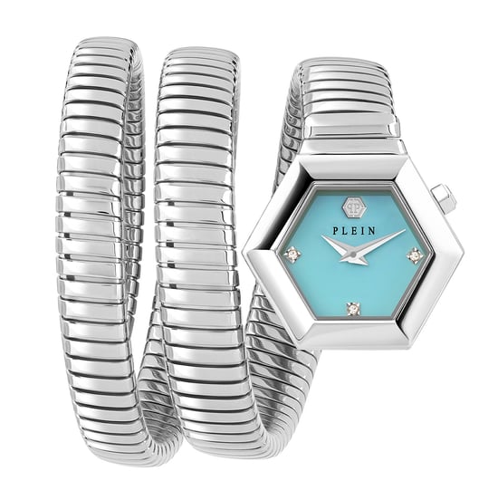 Philipp Plein $nake Hexagon Silber Damen Armbanduhr PWZAA0625 - Image 1