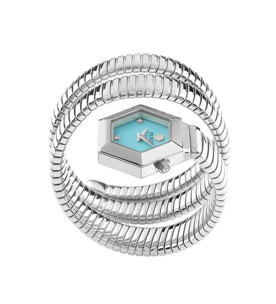 Philipp Plein $nake Hexagon Silber Damen Armbanduhr PWZAA0625 - Image 2