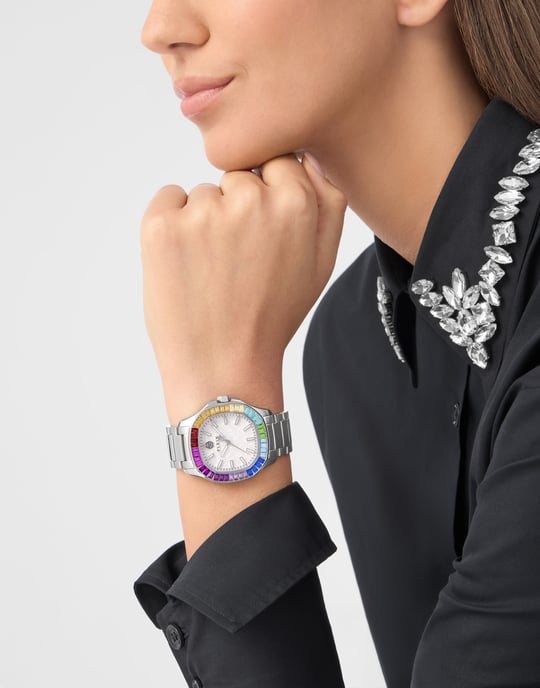 Philipp Plein The $pectre Silber Damen Armbanduhr PWTAA1124 - Image 3