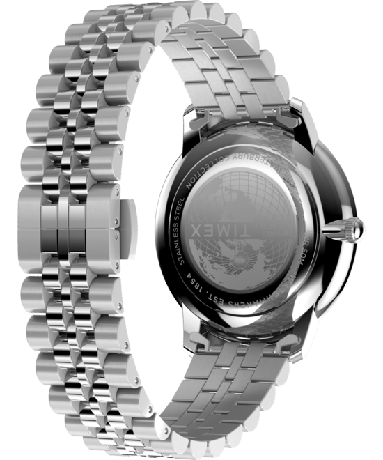 Timex Waterbury Metropolitan Herren Silber Uhr TW2Y23300 - Image 4