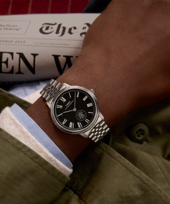 Timex Waterbury Metropolitan Herren Silber Uhr TW2Y23300 - Image 5