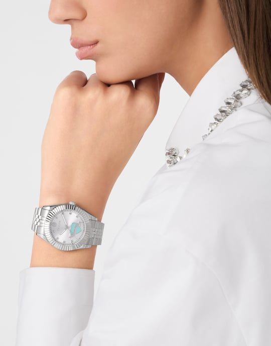 Philipp Plein Plein Valentine Silber Damen Armbanduhr PW2BA1125 - Image 3