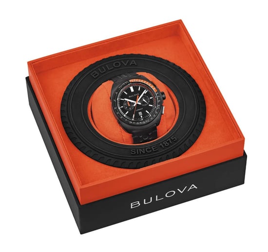 Bulova Racer Chronograph Herren Armbanduhr Schwarz 98B428 - Image 6