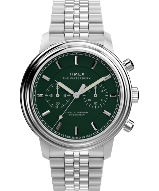Timex Waterbury Metropolitan Herren Silberne Uhr TW2Y23600 - Image 1