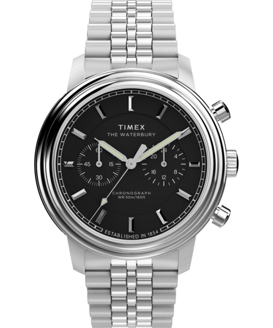 Timex Waterbury Metropolitan Herren Silberuhr TW2Y23400 - Image 1