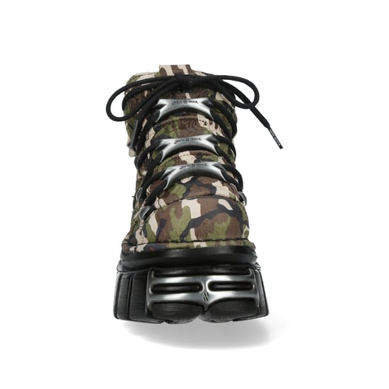 New Rock M-106-C169 Gothic Stiefeletten aus Camouflage-Leder mit Metallic-Effekt - Image 5
