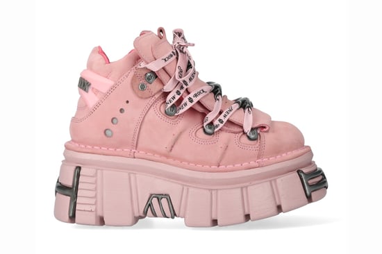 New Rock M-106-C153 Pink Tower Plateau Gothic Punk Stiefeletten - Image 4