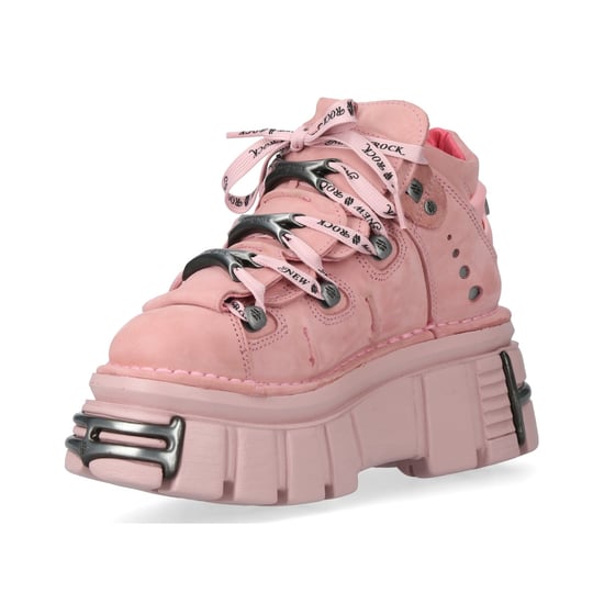 New Rock M-106-C153 Pink Tower Plateau Gothic Punk Stiefeletten - Image 6