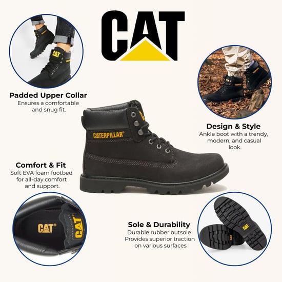 Caterpillar – Colorado 2.0 – Wanderstiefeletten aus schwarzem Leder - Image 2