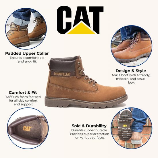 Caterpillar – Colorado 2.0 – Wanderstiefeletten aus beigefarbenem Leder - Image 2