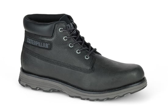 Caterpillar Herren Founder Ankle Boots aus schwarzem Leder für den Alltag - Image 3