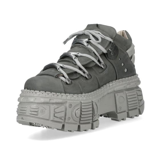New Rock M-106WALL-C63 Urban Gothic Stiefeletten aus grauem Leder - Image 6
