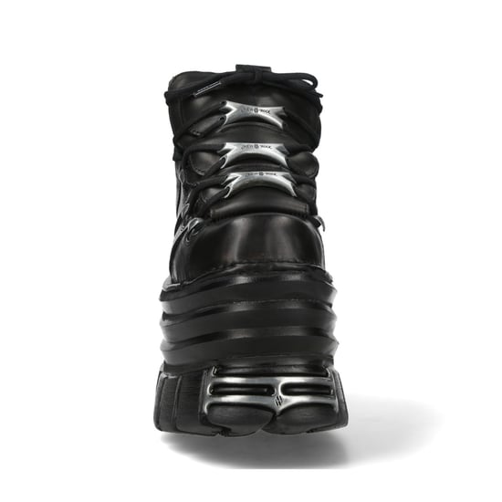 New Rock M-106-C181 Schwarze Gothic Punk-Stiefeletten mit klobiger Plateausohle - Image 5