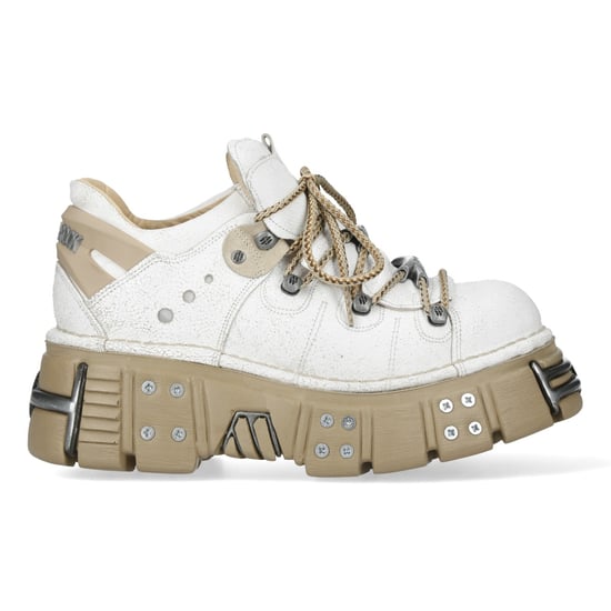 New Rock M-120N-C80 Weiße Gothic Plateau Stiefeletten - Image 4