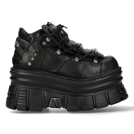 New Rock M-106-C178 Schwarze Tower Gothic Punk Chunky Stiefeletten - Image 2
