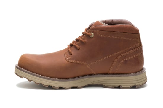 Caterpillar Herren Elude wasserdichte Arbeitsstiefel aus braunem Leder - Image 4